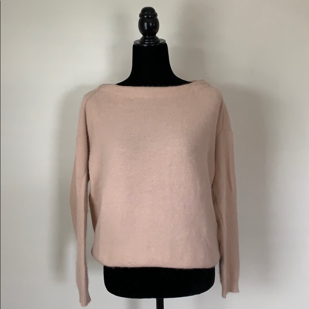 Maje Pink Angora Sweater